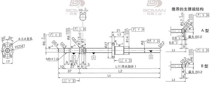 KURODA DP0802JS-HDNR-0180B-C3S 黑田丝杆3d软件下载