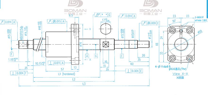 TBI XSVR02010B1DGC5-799-P1 tbi滚珠丝杆模型